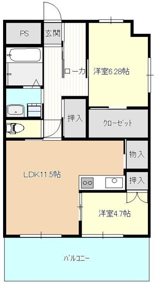 【間取り】 | ディアコート新栄
