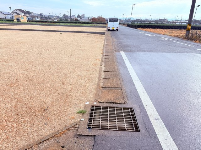 今福分譲地の前面道路含む現地写真