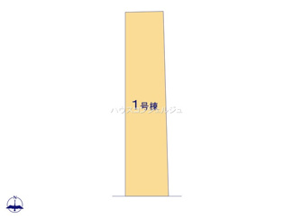 【区画図】 | 名古屋市中村区稲葉地町４丁目74-5【仲介手数料無料】新築一戸建て　1号棟