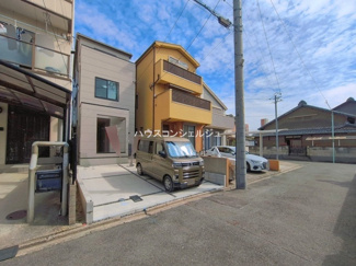 【前面道路含む現地写真】 | 名古屋市中村区稲葉地町４丁目74-5【仲介手数料無料】新築一戸建て　1号棟