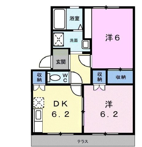 フルリール宮太夫Ａの間取り