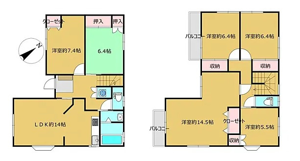 【間取り】 | 花見川区こてはし台１丁目　中古戸建て | 間取り図