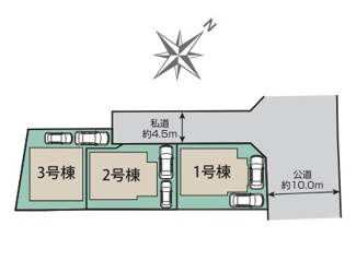 【区画図】 | 川口市安行領家　3号棟