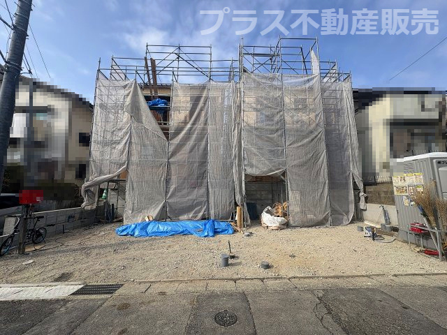 【外観】 | 福岡市東区雁の巣1丁目第12　1号棟（全2棟）【仲介手数料無料・0円】 | 建築中の物件は、お近くのモデルハウスも一緒にご覧頂けます。