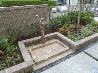 広島市安佐北区落合南３丁目のアパートのその他|ワンちゃん足洗い場