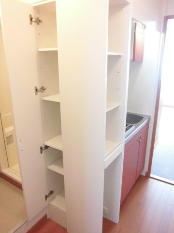 レオパレス華の内装|収納棚つきです。