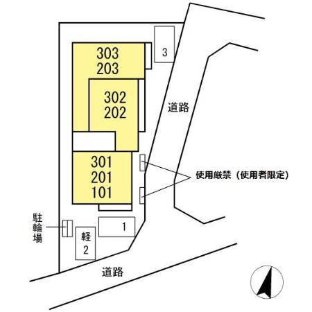 パルボヌールの区画図