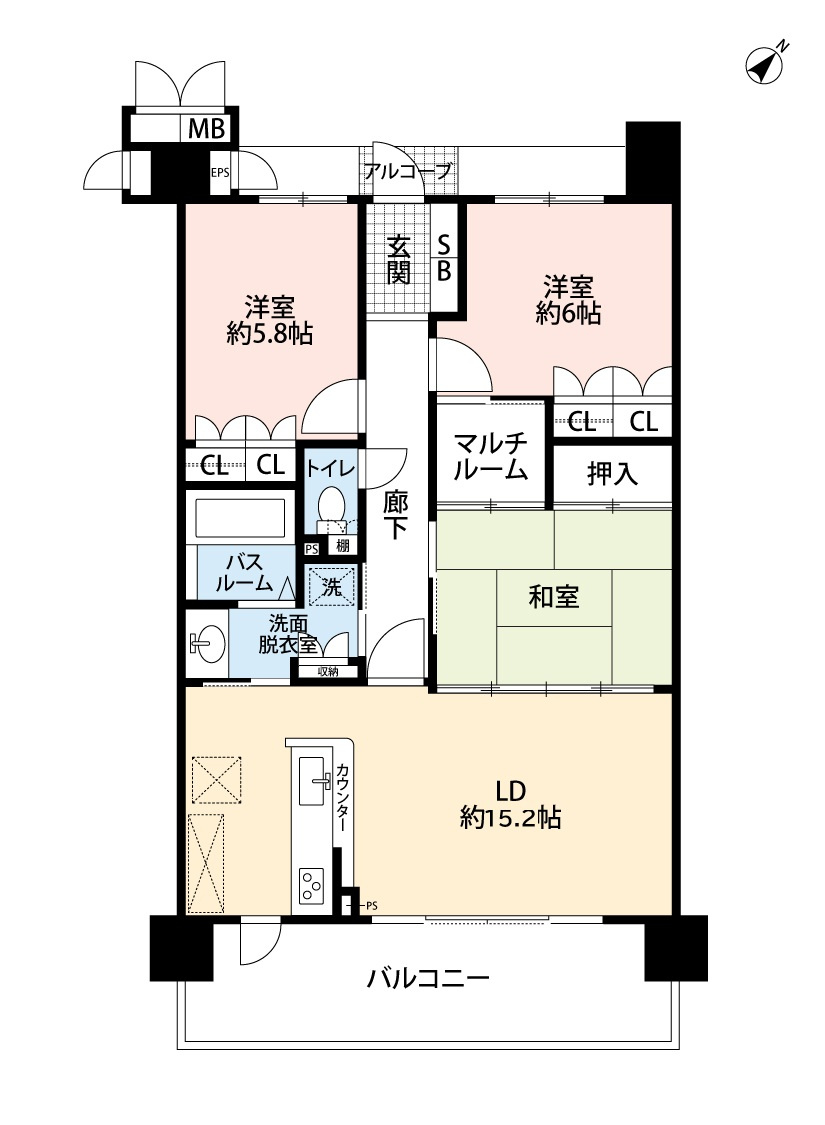 サーパス青葉町の間取り