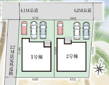 ★★南城市知念海野－2号棟（全２棟の外観|きれいな外観です