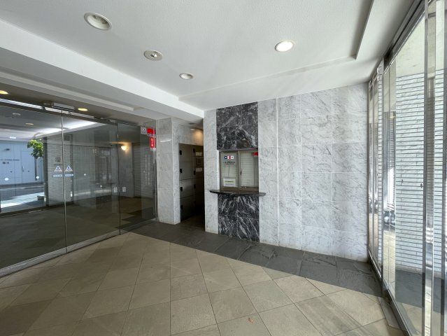 平坦、スーパー・コンビニ近し、独立性角部屋、最強じゃん！な、『クオス上星川』家具付きリフォームのエントランス|落ち着いたエントランスです