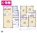 【間取り】 | 清水町柿田　C号棟間取り図
