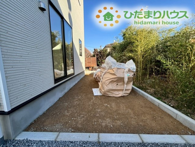 熊谷市原島　第1　新築一戸建て　クレイドルガーデン　01の庭|家庭菜園やお子様のお外遊びにもピッタリなお庭です！

