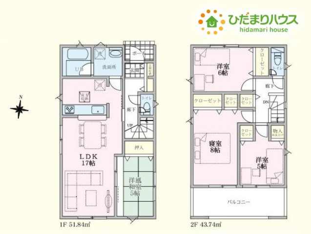 熊谷市原島　第1　新築一戸建て　クレイドルガーデン　01の間取り