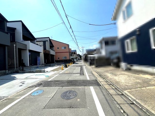 【その他】 | 春日市須玖南7丁目1期　2号棟（全3棟）【仲介手数料無料・0円】 | 現地写真。前面道路です。