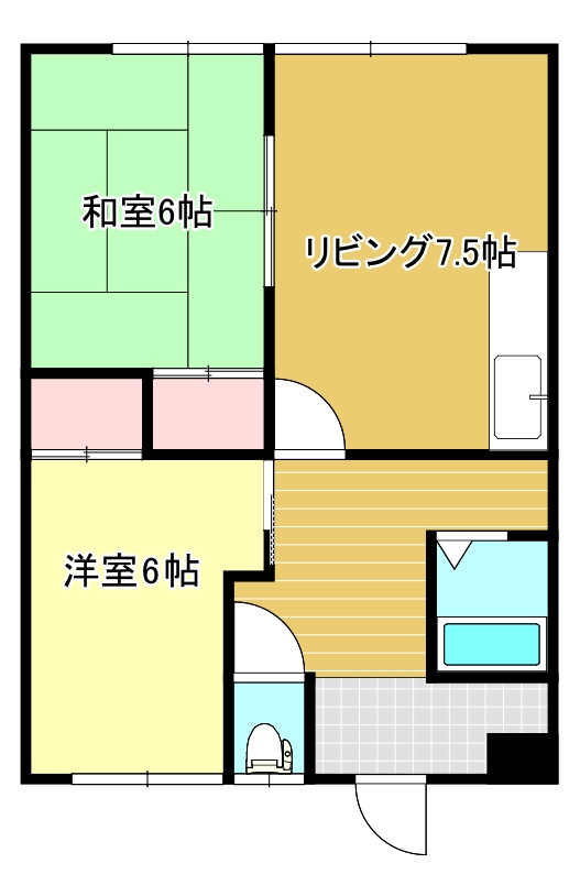 梅本ハイツの間取り