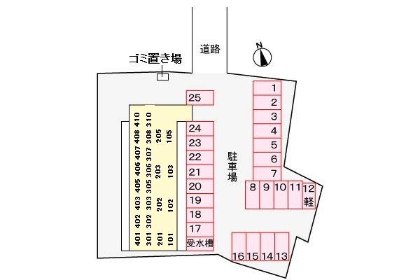 レジデンス家久の区画図