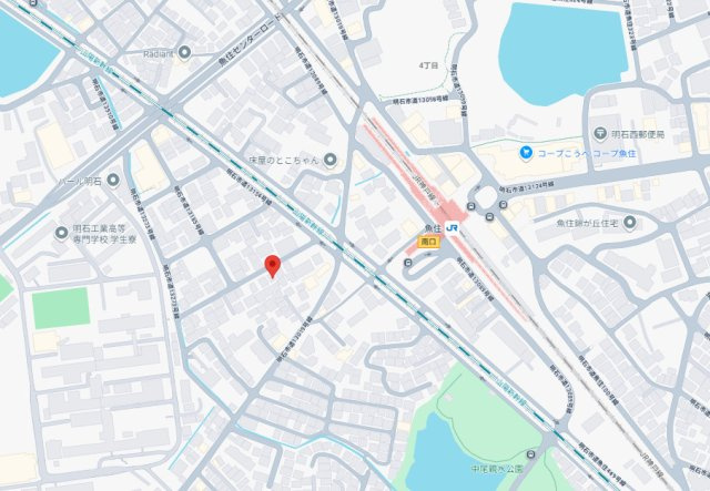 明石市魚住町西岡　中古戸建の地図