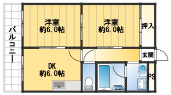 メゾンカルムの間取り