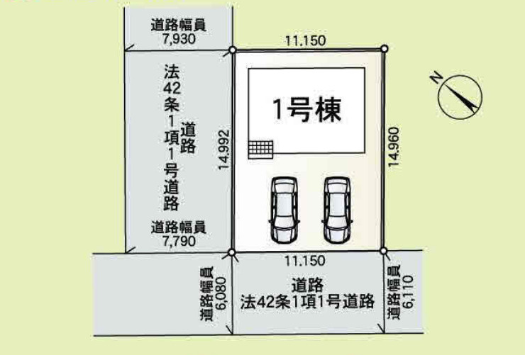 つくば市森の里第7　新築戸建の区画図