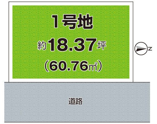 高槻市明野町　第1期　売土地の土地図