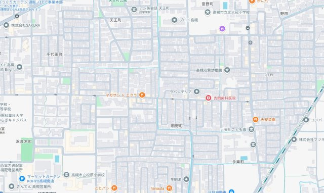 高槻市明野町　第1期　売土地の地図