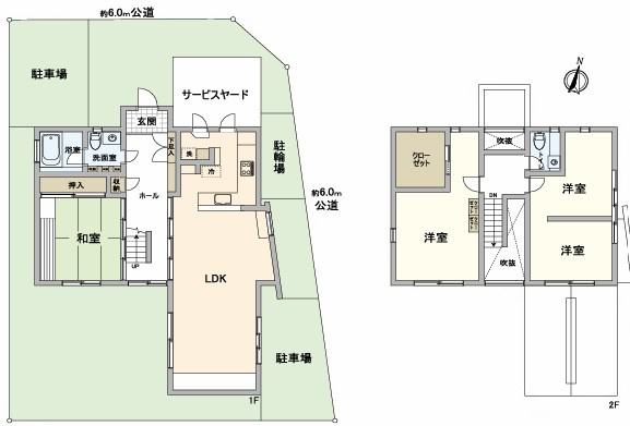 【中古】鶴ヶ島市松ヶ丘５丁目中古住宅の間取り