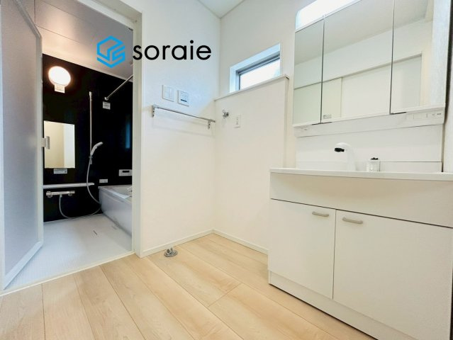 CRADLE GARDEN 所沢市荒幡第22　全１棟の脱衣所|令和8年4月27日撮影。
