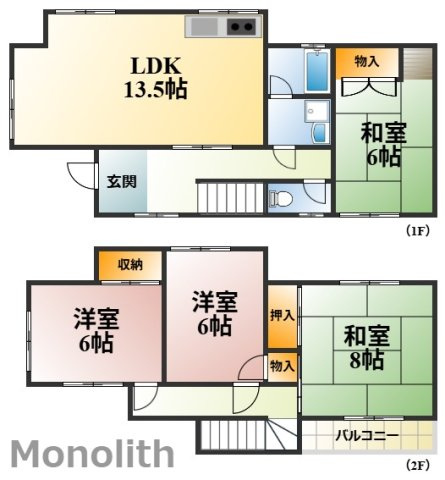 和泉市室堂町戸建の間取り