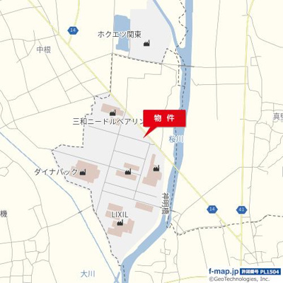 【地図】 | 上大島1861-1貸地