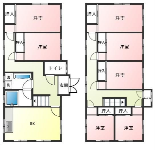 ６６２７８　揖斐郡揖斐川町房島事業用の間取り