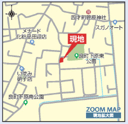 ブルーミングガーデン／南区良町5丁目／3号棟の地図