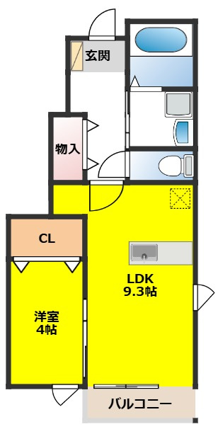 ポライトリーＣの間取り