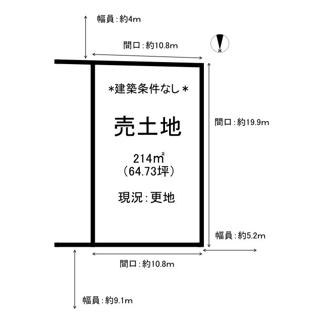 鳥取市気高町浜村土地の土地図