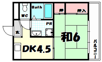【間取り】 | ERメゾンくすのき
