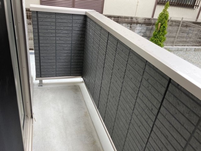 泉大津市東豊中町２丁目のハイツのバルコニー