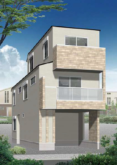 中野区丸山1丁目　全居室6帖以上　車庫付き省エネ住宅