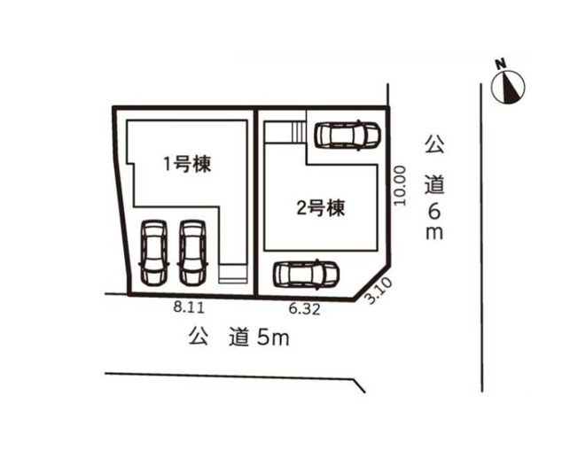 【区画図】 | 東海市荒尾町木戸畑　1号棟