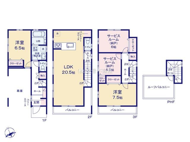 《仲介手数料無料》南区大字太田窪2609-4新築一戸建ての間取り