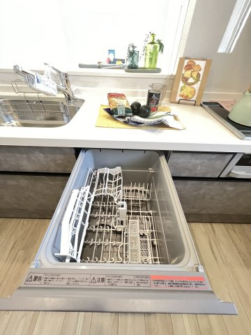 橿原市菖蒲町　第1期　全2棟のキッチン|食器洗い乾燥機