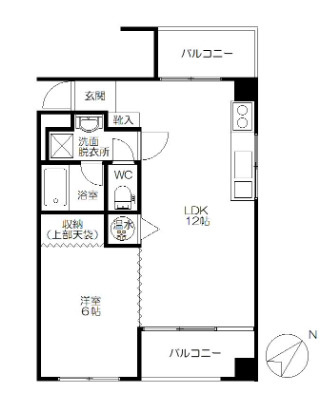 ライオンズマンション久留米の間取り|※別室の間取りとなります。