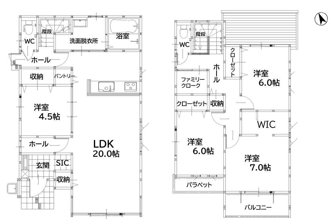 田川市大字伊田11期の間取り