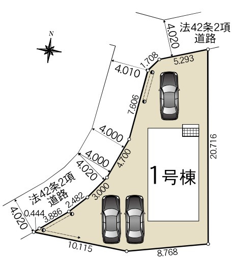 Cradle garden　熊谷市原島第1の区画図|図面と現況が異なる場合、現況を優先とします。