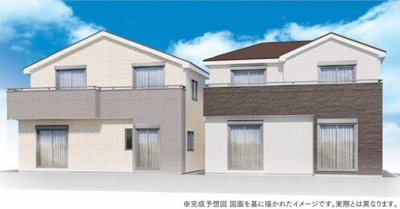 【外観パース】 | 綾瀬市深谷中4丁目 新築戸建 全2棟