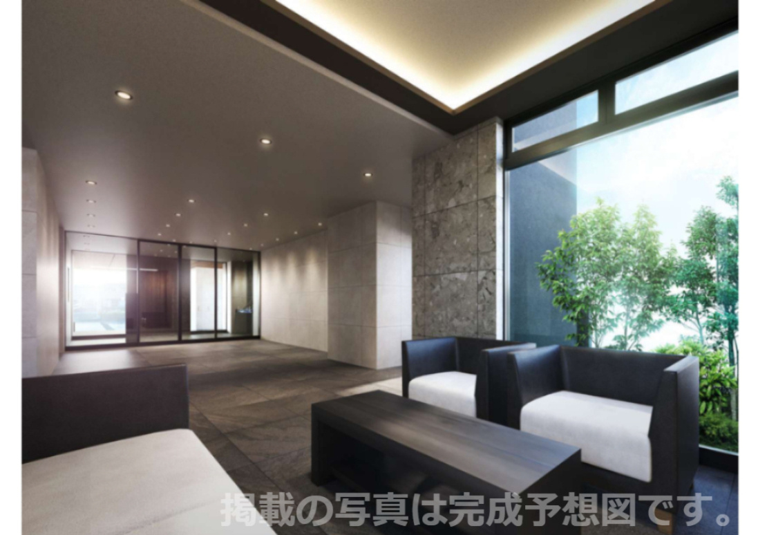 アルファステイツ大元中央公園のその他共用部分|訪れた方を魅了する、ホテルライクな一階共用ラウンジです。