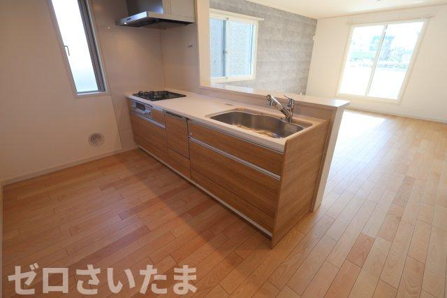 《仲介手数料無料》北区奈良町8-17新築一戸建てグランパティオのキッチン