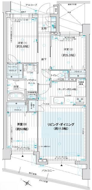 横浜市神奈川区神之木台の中古マンションの画像