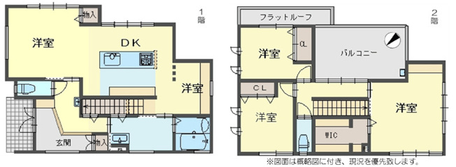 【間取り】 | 明石市魚住町住吉３丁目　中古戸建 | 4LDK＋WICです。