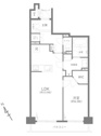 【間取り】 | 高田馬場パーク・ホームズ：南西向き１ＬＤＫリノベーション物件は住設備充実のお部屋となっております！