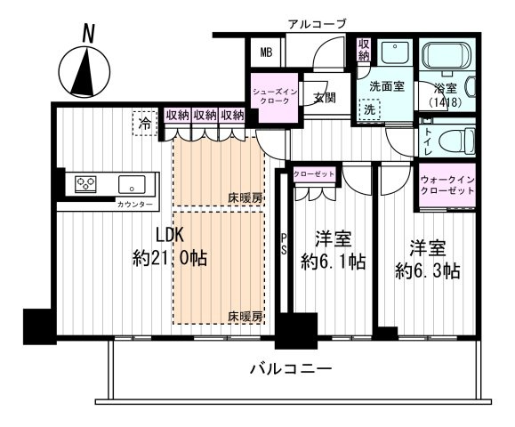 【間取り】 | グランドメゾン新梅田タワー