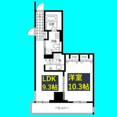 レジディア東桜Ⅱの間取り